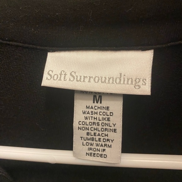 Soft Surroundings Long Cotton Duster Cardigan Shacket Size Medium Embroidered - Picture 7 of 10